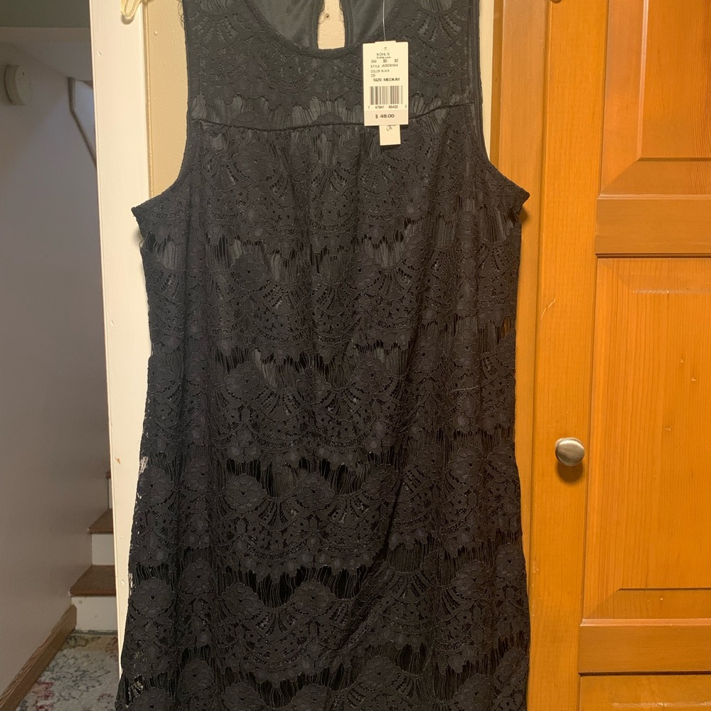 Speechless Elegant Black Lace Midi Dress